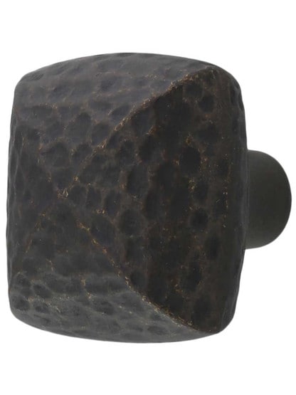 Mountain Lodge Cabinet Knob - 1-1/4 inch Square in Windover Antique.